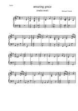 Amazing Grace (easy piano)