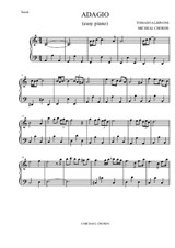Adagio (Albinoni) - easy piano